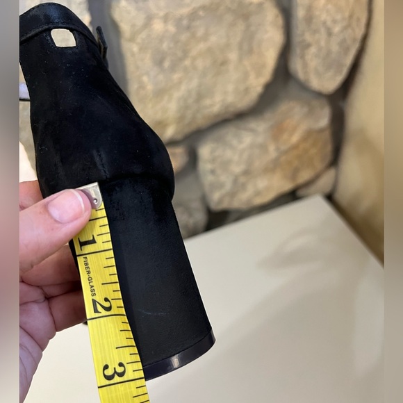 Stuart Weitzman 75 Less Nudist Black Suede Leather Heels Size 7 - Picture 10 of 12